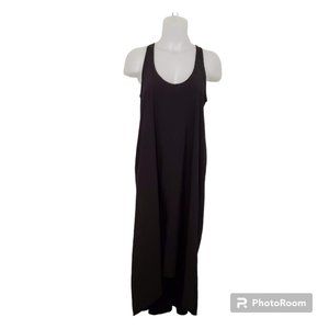ATHLETA Presidio Black Racerback Tank Dress Travel Commute Featherweight Sz XS/P
